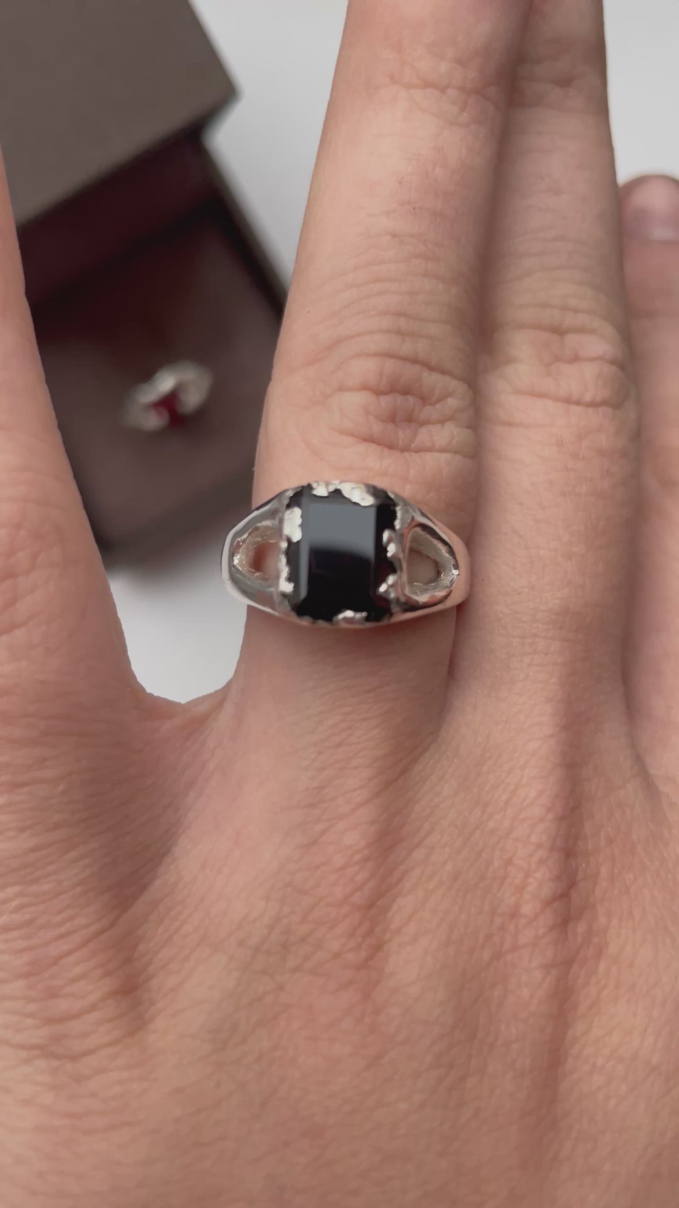 Onyx Silver Ring